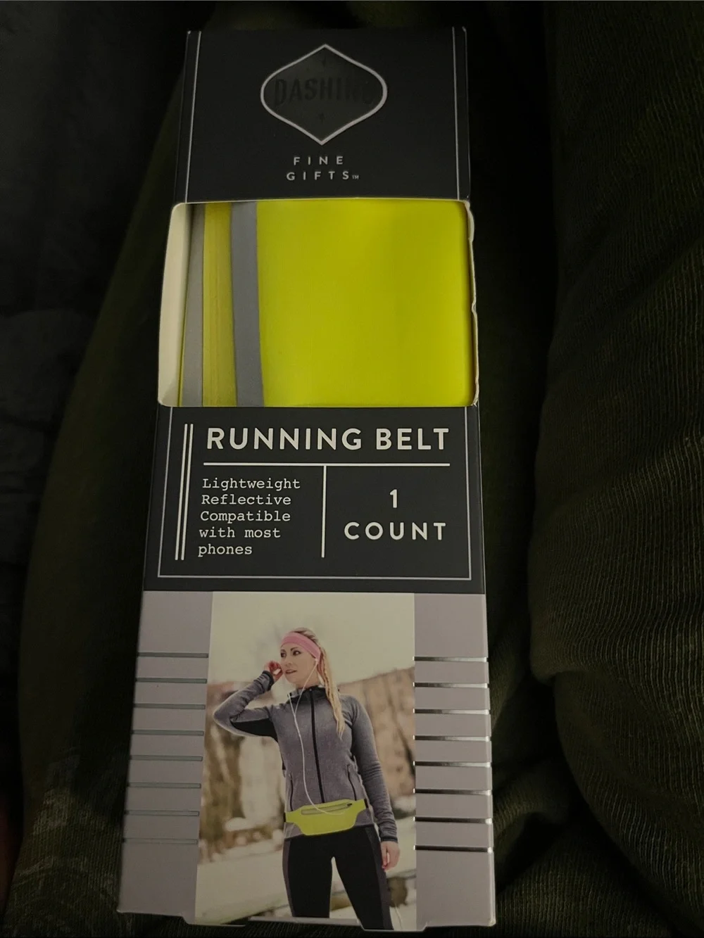 Dashing Neon Yellow Reflective Running Belt